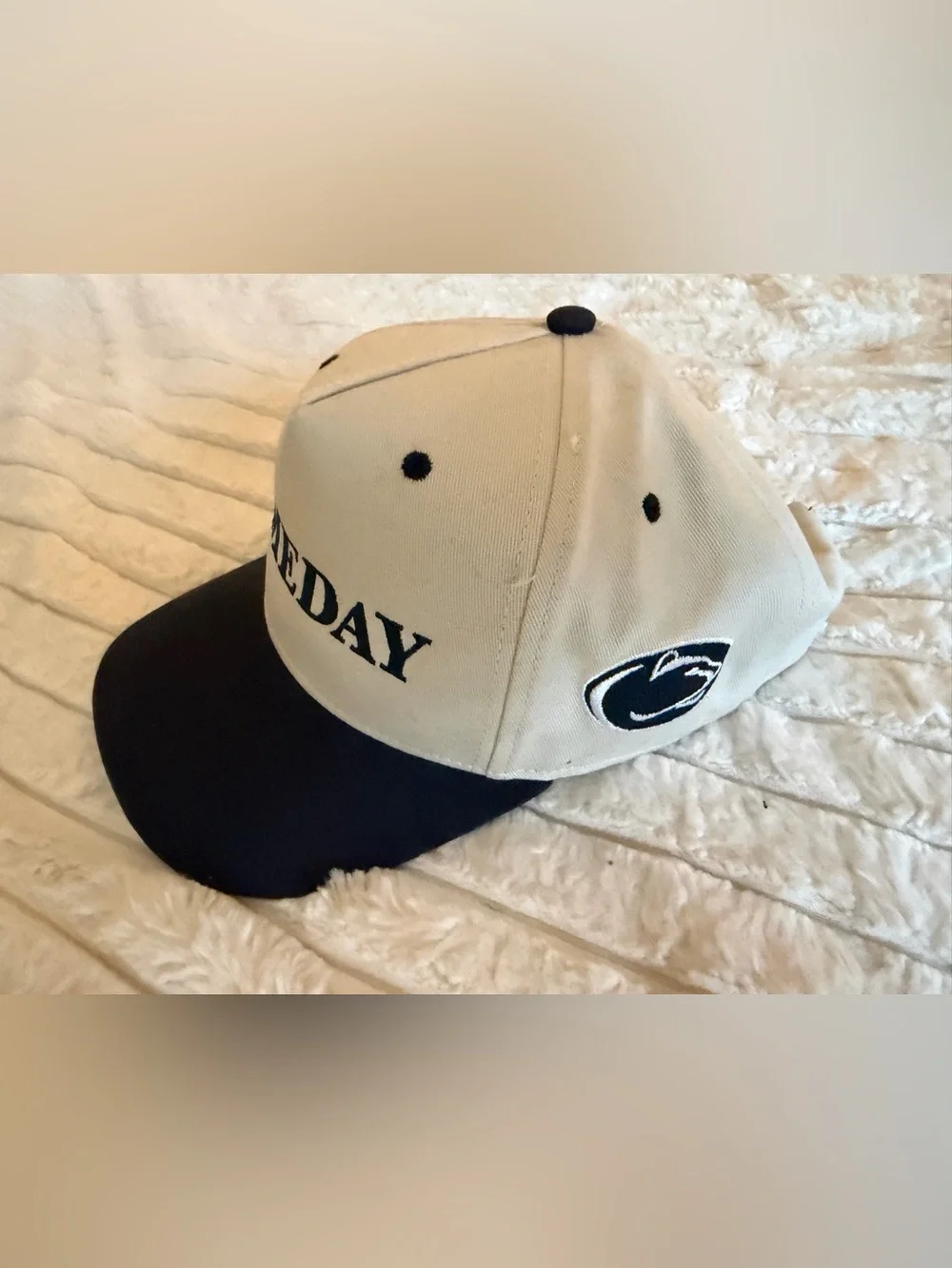 PennState Legacy GAMEDAY Two-Tone Cap in White and Navy